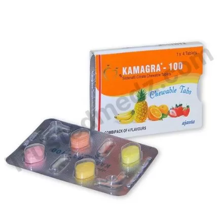 Kamagra Chewable Tablet with Sildenafil, Generic Viagra pills for Sale