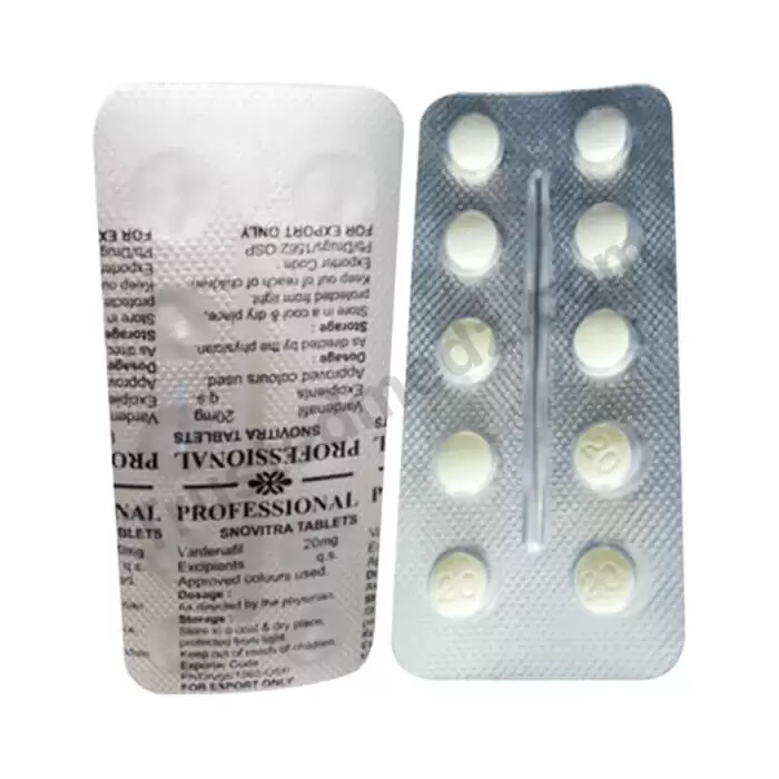 Snovitra Professional with Vardenafil, Generic Levitra pills for Sale