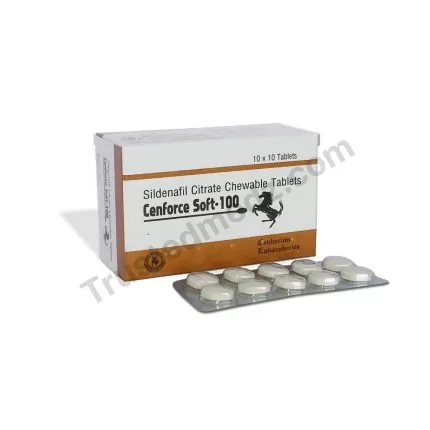 Cenforce Soft 100 with sildenafil, Generic Viagra pills for Sale