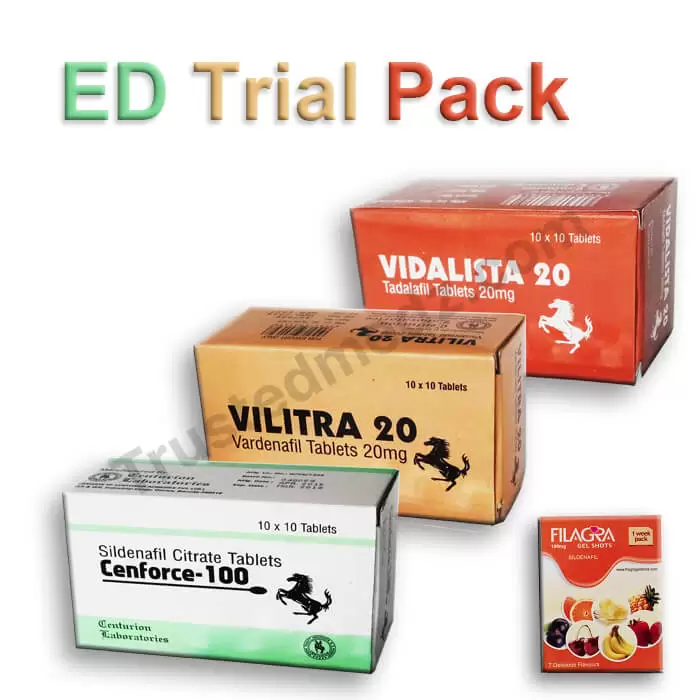 Ed Trial Pack with sildenafil, Generic Viagra pills for Sale