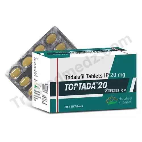 Toptada 20 mg contains Tadalafil, Generic cialis pills buy online