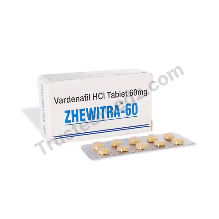 Zhewitra 60 mg with Vardenafil, Generic Levitra pills for Sale